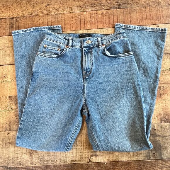 Asos Design Jeans Bootcut Flare Size 28P Petite Light Blue - Picture 5 of 8